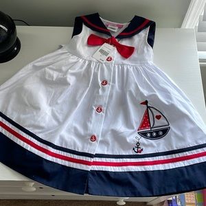 Goodlad Sailor Toddler Girl size 3T Nautical Patriotic Dress